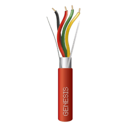 Cable de Alarma de Incendio / 4x16 AWG / Blindado Plenum / 305 m (1000 ft) / FPLP / Rojo