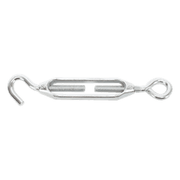 Tensor de Cable / Ojo-Gancho / 1/4 in / Carga 150 kg / Carrera 2-1/8 in / Aleación de Zinc / Galvanizado en Caliente