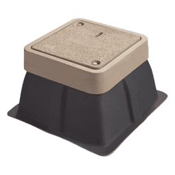 Registro para Alumbrado Público / 12x12x18 Pulgadas / Resistencia 3 Toneladas / Uso Peatonal / Concreto Polimérico y Fibra de Vidrio