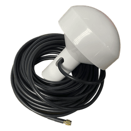 Antena GPS Marina / 1575.42 MHz / Ganancia 28 dBi / Omnidireccional / Cable RG58 10 m (32.8 ft) / Conector SMA Macho / Soporte Rotativo