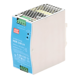 Fuente de Poder Industrial / Riel DIN / 240W / 24Vcc / 10A / Entrada 90-264Vca / Eficiencia 88.5% / Sin Ventilador