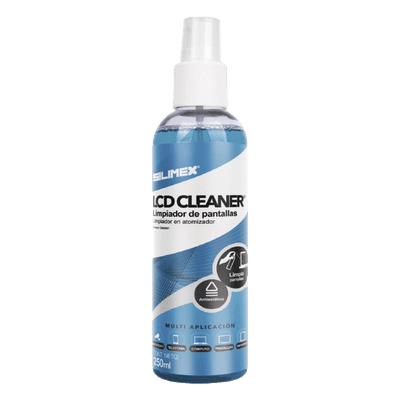 Limpiador de Pantallas / Líquido Antiéstático / Atomizador 250 ml / Compatible con Laptops, Tablets, Smart TV, Smartphones, Cámaras y Lentes
