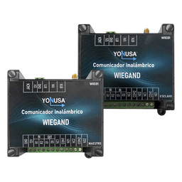 Convertidor Inalámbrico Wiegand / 1 Canal Wiegand / 2 Relevadores / 2 Entradas / Alcance 1.6 km (5249.3 ft) / Banda 915 MHz