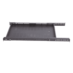 Charola Ventilada / Profundidad Ajustable 495-965 mm (19.5-38 in) / 1U / Carga 110 kg / Color Negro