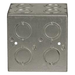 Caja Multigang / 2 Gangs / 3.5 in Profundidad / 16 Entradas 1/2-3/4 in / 45 in³ / UL Listed