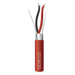 Cable Blindado para Alarmas de Incendio / 2x16 AWG / 152 m (500 ft) / PLENUM / Forro Rojo / NFPA 262