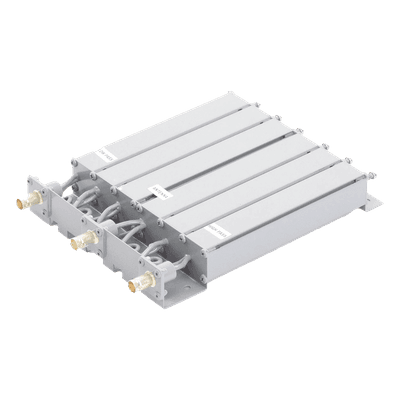 Duplexer / 6 Cavidades / 440-470 MHz / 50 W / 5 MHz Separación / Rechazo de Banda / BNC Hembras / 1.2 dB Pérdida Inserción