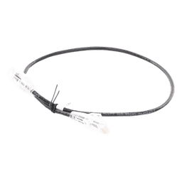 Cable de Parcheo Slim UTP / Cat6A / 0.5 m (1.64 ft) / 28 AWG / Negro