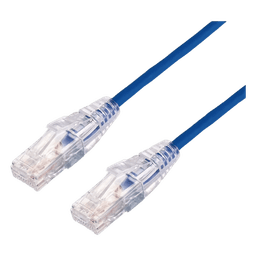 Cable de Parcheo Slim UTP Cat6A / 5 m (16.40 ft) / 28 AWG / Azul / RJ45
