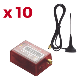 Kit Comunicadores de Alarma / 10 Unidades / 4G LTE-M y 5G / SIM Multicarrier / Compatible 99% Paneles / Control Remoto vía App