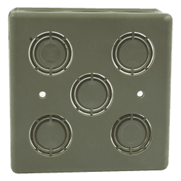 Caja Cuadrada para Conduit / PVC Pesado / 1/2" - 3/4" / Autoextinguible / No Conductor Eléctrico