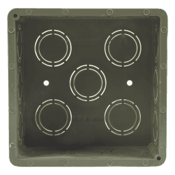 Caja Cuadrada para Conduit / PVC Pesado / 1/2" - 3/4" / Autoextinguible / No Conductor Eléctrico