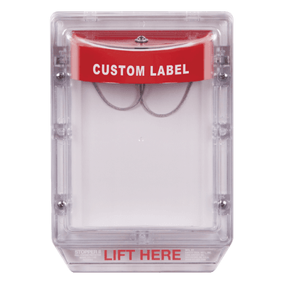 Cubierta Protectora de Policarbonato / Con Bocina 95-105 dB / Montaje Empotrado / 6.2 x 5.0 x 5.2 in / Etiqueta Personalizable
