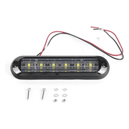 Luz Auxiliar LED / 6 LEDs Ultra Brillantes / IP67 / ECE R65 / SAE J595 Clase I / 142.6×36×14 mm (5.61×1.42×0.55 in)
