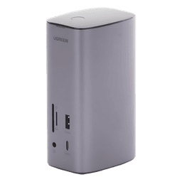 Docking Station USB-C 12 en 1 / 8K HDMI / 4K DisplayPort / USB 3.2 Gen 2 10Gbps / Gigabit Ethernet / Lector SD+MicroSD / Audio 3.5mm / PD 100W