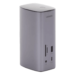 Docking Station USB-C 12 en 1 / 8K HDMI / 4K DisplayPort / USB 3.2 Gen 2 10Gbps / Gigabit Ethernet / Lector SD+MicroSD / Audio 3.5mm / PD 100W