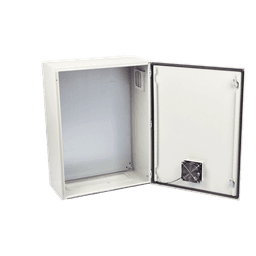 Gabinete de Acero para Exterior / IP55 / Ventilación Integrada / 500 x 700 x 250 mm / Placa Trasera Metálica / Cerradura con Llave