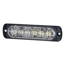Luz Auxiliar LED / 12 LED / Rojo/Azul / Perfil Ultra Delgado 9 mm / 28 Patrones / SAE J595 Clase 1 / ECE R65 Clase 1