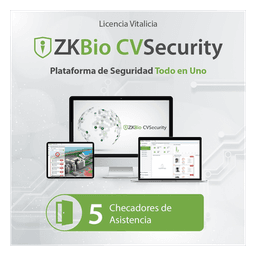 Licencia de Software / Administración de 5 Dispositivos / Tiempo y Asistencia / Control de Acceso / Paneles InBio e InBioPro