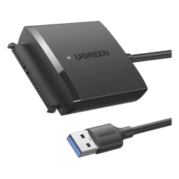 Adaptador USB 3.0 a SATA III / 5 Gbps / UASP y TRIM / HDD y SSD 2.5" y 3.5" / Hasta 12 TB / Cable 50 cm
