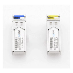 Transceptor Óptico SFP Bidireccional / 1.25 Gbps / Monomodo 3 km (9842.5 ft) / 1310 & 1550 nm / LC/UPC Simplex / DDM / Hot-Plug / 2 Piezas