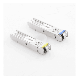 Transceptor Óptico SFP Bidireccional / 1.25 Gbps / Monomodo 3 km (9842.5 ft) / 1310 & 1550 nm / LC/UPC Simplex / DDM / Hot-Plug / 2 Piezas