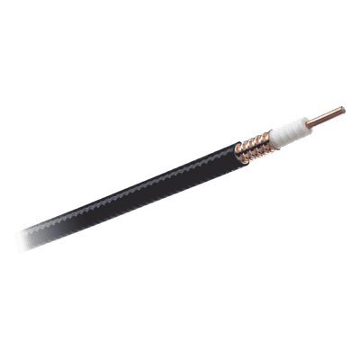 Cable Coaxial Heliax / 1/2 Pulgada / Cobre Corrugado / 50 Ohms / 0.625 in OD / PE Negro