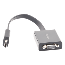 Adaptador HDMI a VGA / 1080P@60Hz / Audio 3.5mm / Alimentación Micro USB / Cable 0.82 ft / Plug & Play