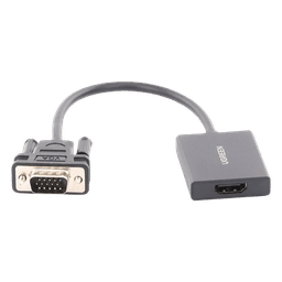 Adaptador VGA a HDMI / 1080P@60Hz / Audio 3.5mm / USB-C 5V / Cable 15cm (5.91 pulgadas) / 28AWG