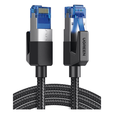 Cable Ethernet Cat8 / F/FTP / 40 Gbps / 2000 MHz / 2 m (6.56 ft) / Nylon Trenzado