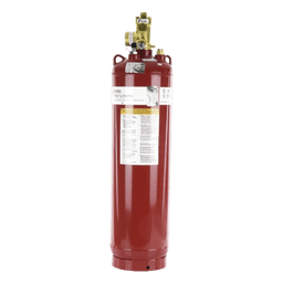Cilindro con Válvula para Sistema de Agente Limpio / Capacidad 200 lb (90.7 kg) / Indicador de Nivel de Líquido / Acero con Pintura Roja / Aprobación UL ULC FM USCG