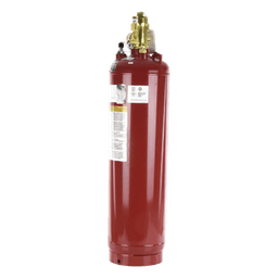 Cilindro con Válvula para Sistema de Agente Limpio / Capacidad 200 lb (90.7 kg) / Indicador de Nivel de Líquido / Acero con Pintura Roja / Aprobación UL ULC FM USCG