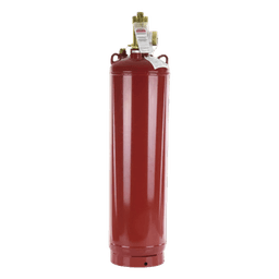 Cilindro con Válvula para Sistema de Agente Limpio / Capacidad 200 lb (90.7 kg) / Indicador de Nivel de Líquido / Acero con Pintura Roja / Aprobación UL ULC FM USCG
