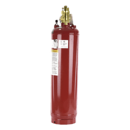 Cilindro con Válvula para Sistema de Agente Limpio / Capacidad 200 lb (90.7 kg) / Indicador de Nivel de Líquido / Acero con Pintura Roja / Aprobación UL ULC FM USCG