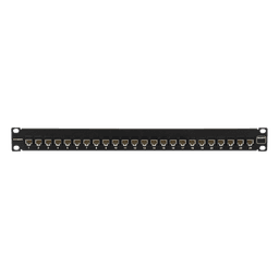 Patch Panel / UTP / Cat6 / 24 Puertos / Plano / 1U / 19 Pulgadas