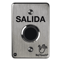 Botón de Salida No-Touch IR / Acero Inoxidable 304 Grado Médico / Contacto Seco C / LED Bicolor / 4.5 x 4.5 in