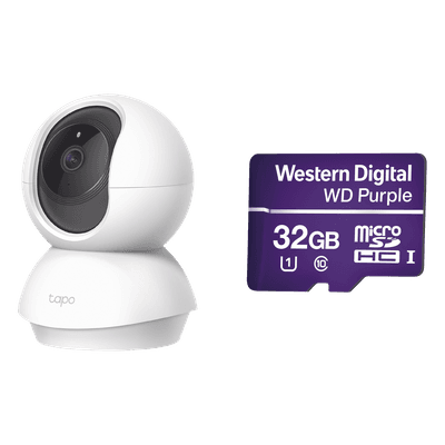 Cámara IP Wi-Fi / 2 Megapixel / Audio Bidireccional / Detección de Movimiento / Micro SD 32 GB / 2.4 GHz