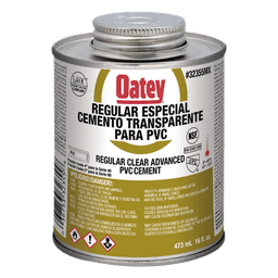 Pegamento / Cemento Claro / 473 ml / Tubo Conduit PVC Pesado / Baja Emisión VOC / Curación Rápida