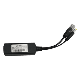 Splitter PoE / Entrada 802.3af/at 30W / Salida 12 Vcc 2A / Puerto 10/100 Mbps / Protección 6 kV / -40 a 80°C