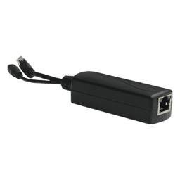 Splitter PoE / Entrada 802.3af/at 30W / Salida 12 Vcc 2A / Puerto 10/100 Mbps / Protección 6 kV / -40 a 80°C