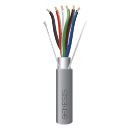 Cable Multiconductor Blindado Plenum / 6x22 AWG / 305 m (1000 ft) / Clasificación CMP-CL3P-FPLP / Color Gris