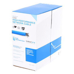 Bobina de Cable Cat6 / 305 m (1000 ft) / 24 AWG / CM / 250 MHz / UTP / Azul