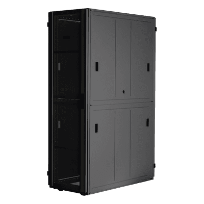 Gabinete para Centros de Datos / 42 UR / 800 mm Ancho / 1070 mm (3.5 ft) Profundidad / Acero Soldado / Ventilación 80% Perforada / Carga Estática 1588 kg (3500 lb)