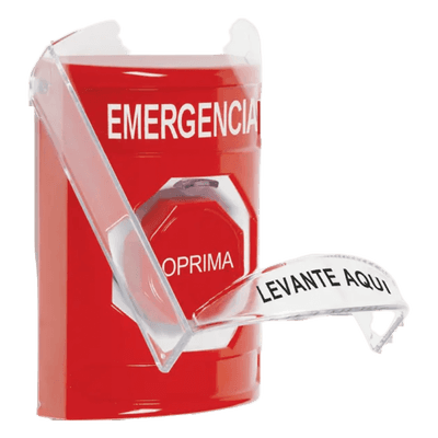 Botón Multipropósito / Superficie / Policarbonato / Pre-Alarma / -40 a 121°C / 10A@250VAC / Interior / Español