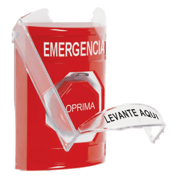 Botón Multipropósito / Superficie / Policarbonato / Pre-Alarma / -40 a 121°C / 10A@250VAC / Interior / Español