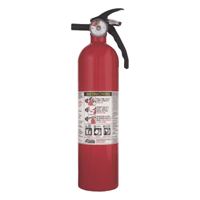 Extintor desechable / Recreational / Polvo químico ABC / 2.5 lb / UL 1-A:10-B:C / Soporte metálico / USCG-DOT / Paquete 6