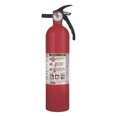 Extintor desechable / polvo químico seco multipropósito / UL 1-A,10-B:C / 2.6 lb / soporte metálico incluido / paquete de 6