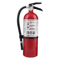 Extintor desechable / Polvo químico seco multipropósito / 4 lb / Clase A-B-C / UL 2-A:10-B:C / Uso residencial (Living Area)