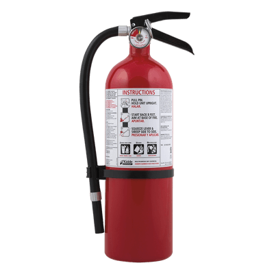 Extintor desechable / Polvo químico seco multipropósito / 5.5 lb / Clase A-B-C / UL 3-A:40-B:C / Talleres y garajes