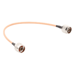 Jumper Coaxial / 30 cm (11.81 pulgadas) / Conectores N Macho a N Macho / Cable RG142 / Entornos Industriales